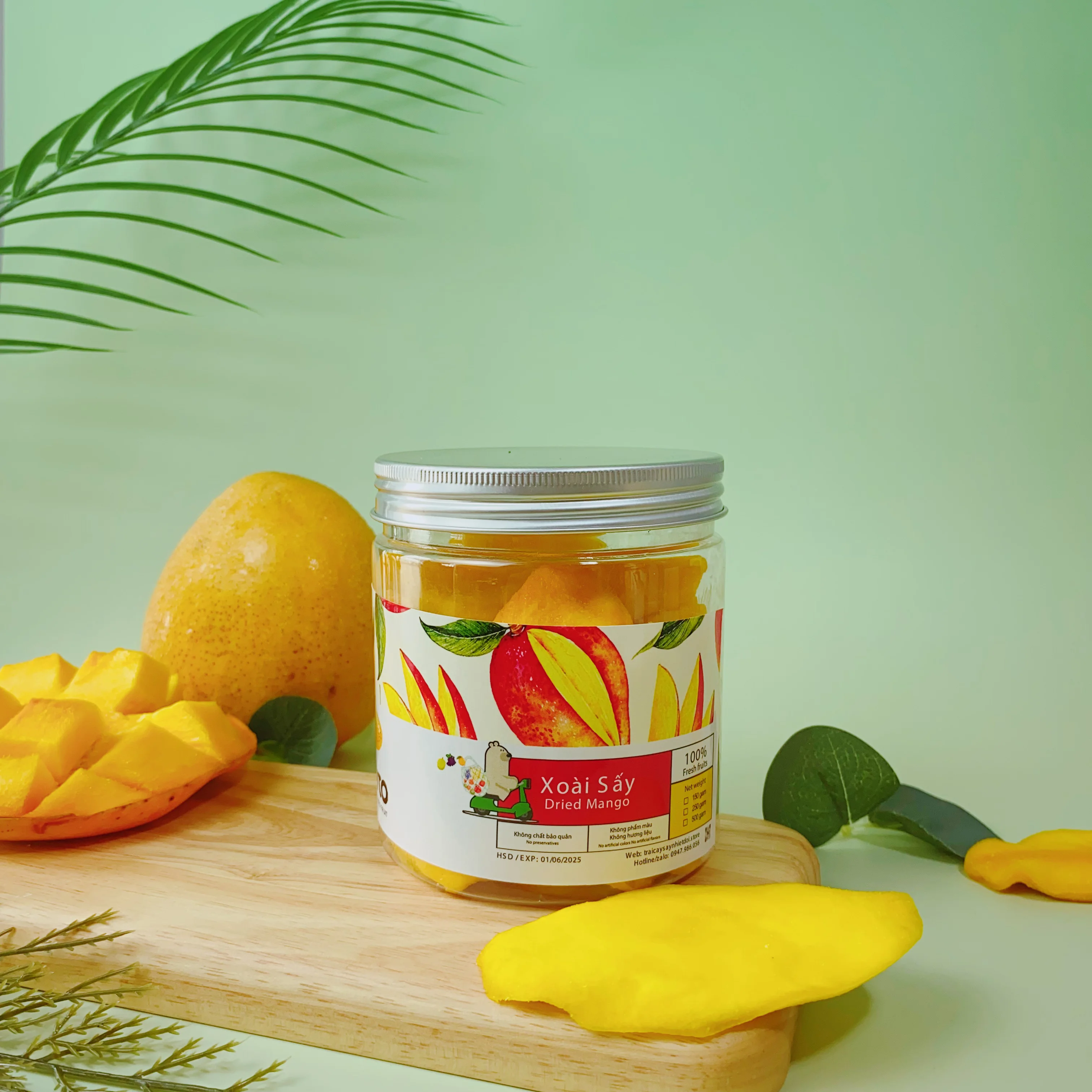 Soft dried mango