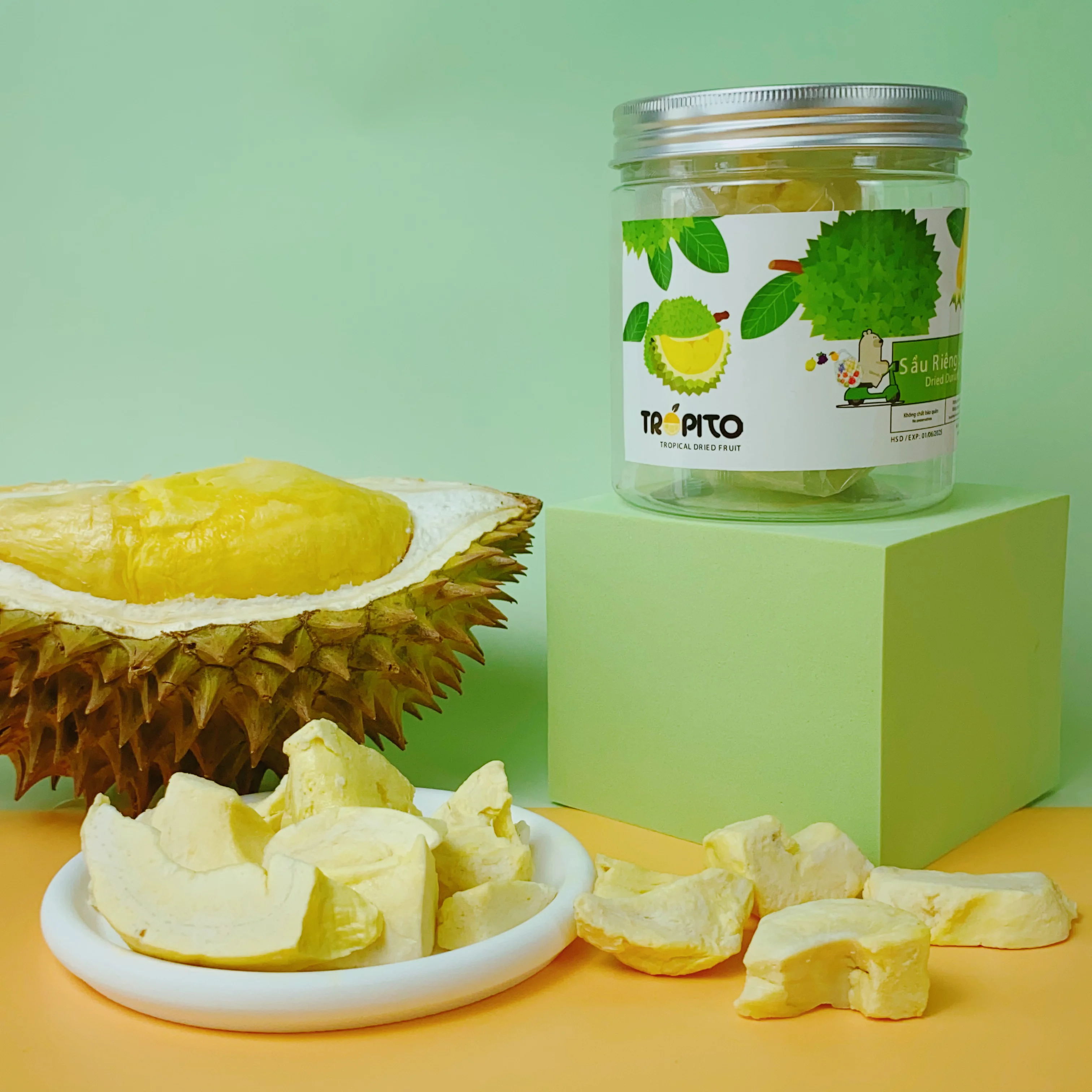 Freeze dried durian