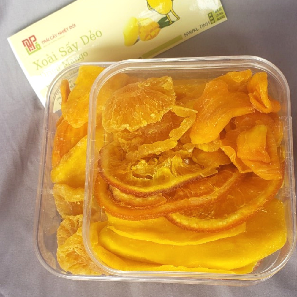 Trái Cây Sấy Dẻo Mix 5 Vị Hộp 500g TROPITO – Cam Xoài Mít Dứa Đu Đủ Healthy - Ảnh 3