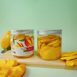 hộp 250g xoài sấy dẻo TROPITO vàng óng Đà Lạt, miếng keo dày dẻo dai đặc sản