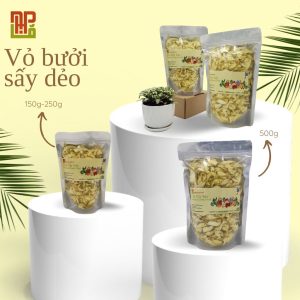 Vỏ bưởi sấy dẻo chanh dây TROPITO 500G - Mứt bưởi sấy chanh dây ngon lành và tiện lợi